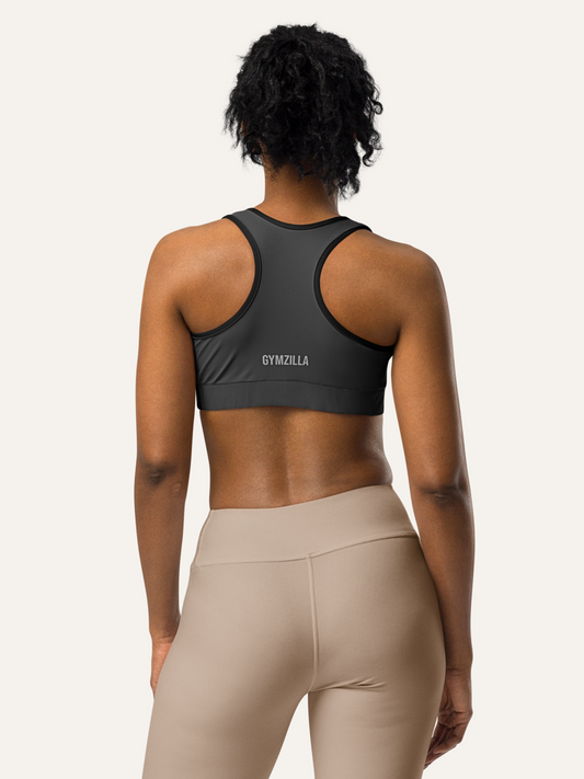 ORIGIN SPORTS BRA · CHARCOAL GREY