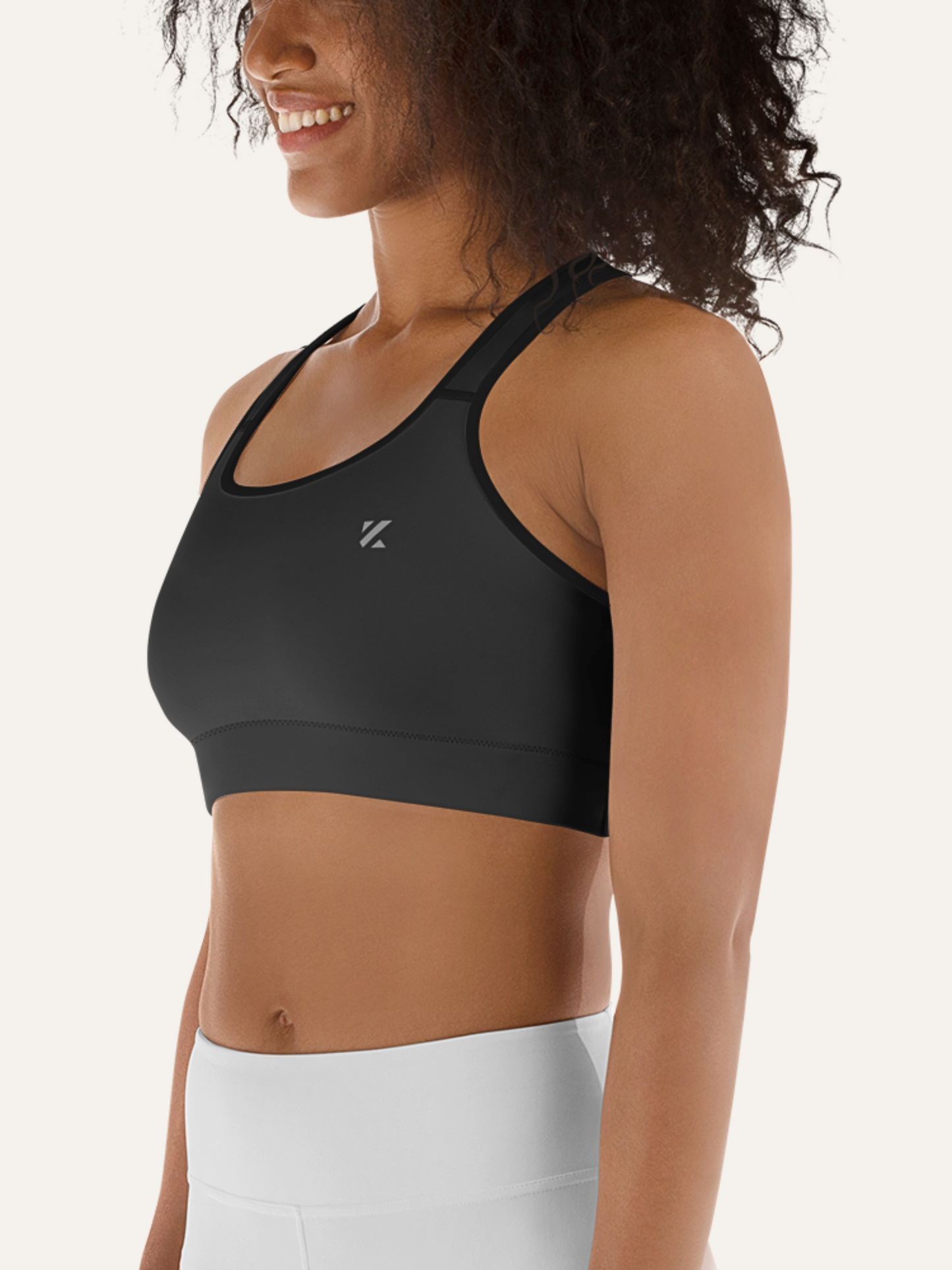 ORIGIN SPORTS BRA · CHARCOAL GREY