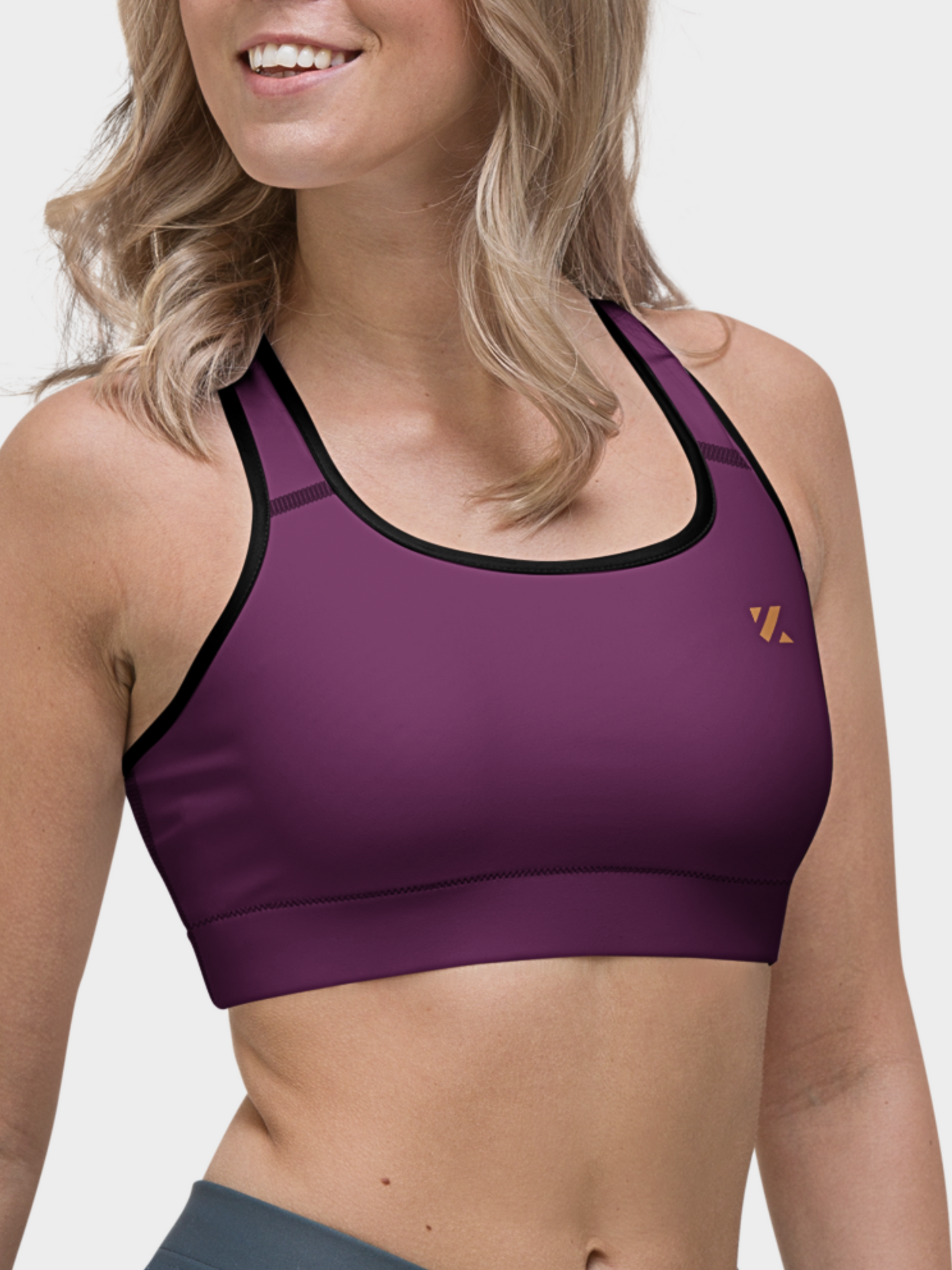 ORIGIN SPORTS BRA · DEEP BURGUNDY