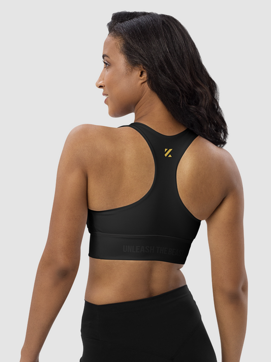 PRESTIGE SPORTS BRA · DEEP BLACK