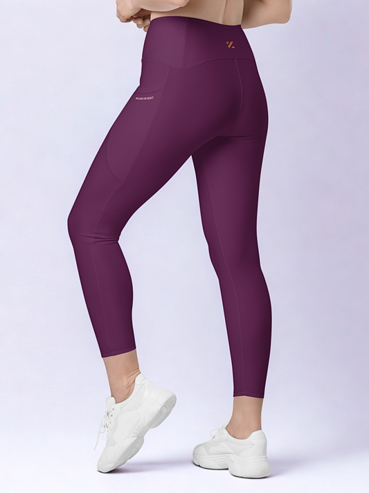 ORIGIN LEGGING · DEEP BURGUNDY